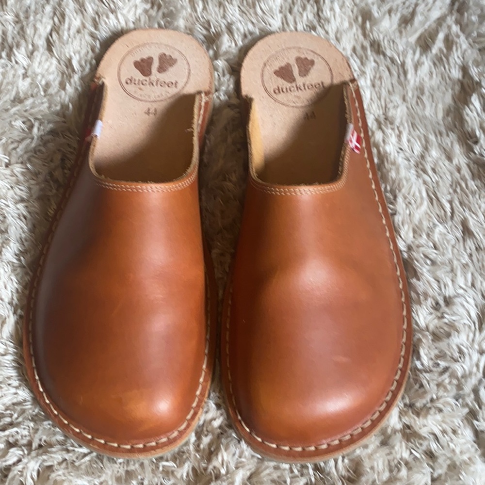 Duckfeet Duck Feet Blavand brown leather Swedish Clog 44 11 - 11.5